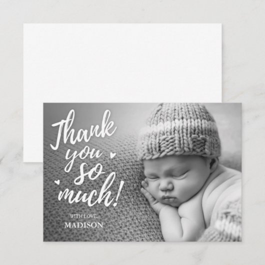 Neugeboren danke Karten (Vorne/Hinten)