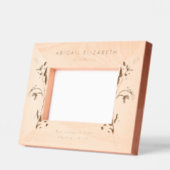 Neugeborene Angaben Personalisierte Wildblume Geätzte Rahmen (Links)