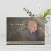 Neugeborene Ankündigung (Stehend Vorderseite)