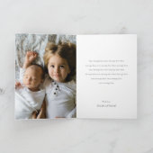 Neugeborene Ankündigung (Innenseite)