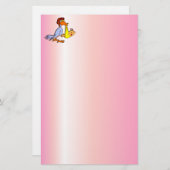 Neugeborene Baby-Ankunft - eine Storch-Lieferung Briefpapier (Vorne/Hinten)