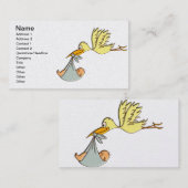 Neugeborene Baby-Ankunft - eine Visitenkarte (Vorne/Hinten)