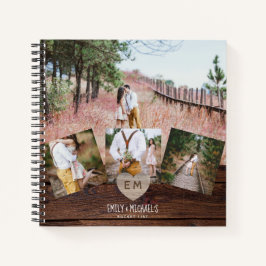 Neugeborene BUCKET LIST Foto Rustikale Lila Blüte Notizblock