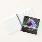 Neugeborene BUCKET LIST Foto Rustikale Lila Blüte Notizblock (Innenseite)