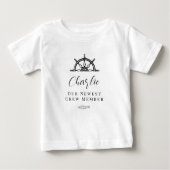 Neugeborene Crew Baby T-shirt (Vorderseite)