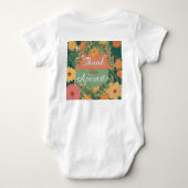 "Neugeborene Eleganz: Dressing Your Baby in Liebe" Baby Strampler (Rückseite)