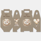 Neugeborene Erde Tone Giraffe Balloons Babydusche Geschenkschachtel (Ungeklappt)