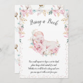 Neugeborene Flora Buch bringen Einladung (Vorne/Hinten)