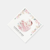 Neugeborene Floral Serviette (Ecke)