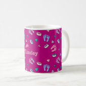 Neugeborene Footprints Binkys und ID-Muster Kaffeetasse (VorderseiteRechts)
