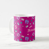 Neugeborene Footprints Binkys und ID-Muster Kaffeetasse (Vorderseite Links)