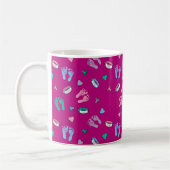 Neugeborene Footprints Binkys und ID-Muster Kaffeetasse (Links)