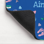 Neugeborene Footprints Binkys und ID-Muster Mousepad (Ecke)