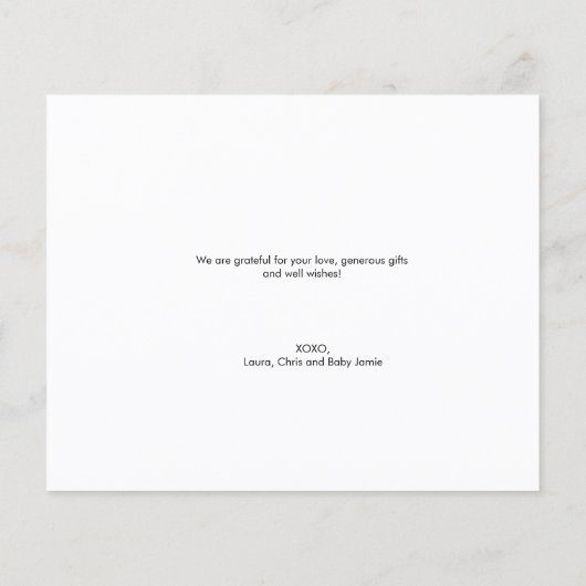 Neugeborene Foto Collage Halbpension Babydusche (Rückseite)