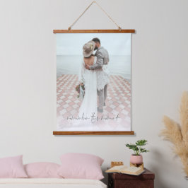 Neugeborene Foto erinnern sich an diesen Moment Ho Wandteppich Mit Holzrahmen