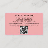 Neugeborene Fotografie Baby Fotograf Foto Visitenkarte (Rückseite)