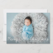 Neugeborene-Geburtsankündigung Feiertagskarte (Vorderseite)