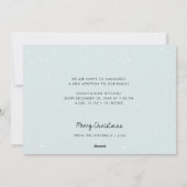 Neugeborene-Geburtsankündigung Feiertagskarte (Rückseite)