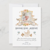 Neugeborene Geburtshilfe Ankündigung Foto Wappen S (Vorderseite)