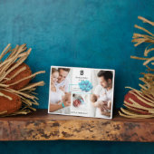 Neugeborene Geburtsstadien Foto Collage Monogram P Fotoplatte (Seite)