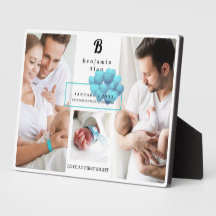 Neugeborene Geburtsstadien Foto Collage Monogram P