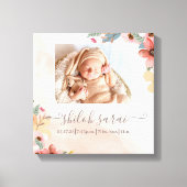 Neugeborene Geburtsstaten Foto Leinwand (Vorderseite)