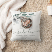 Neugeborene Geburtsstats-Foto-Keuche Kissen (Decke)