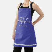 Neugeborene Geschenke Monogram + Familienname Chic Schürze (InSitu)