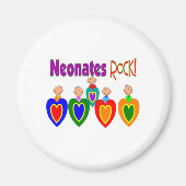 Neugeborene Geschenke "Neonates ROCK"! Magnet (Vorne)