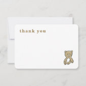 Neugeborene Illustrationen Kinderdusche anzeigen Dankeskarte (Vorderseite)