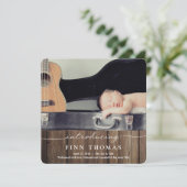 Neugeborene | Kinderankündigung Ankündigung (Stehend Vorderseite)