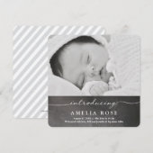 Neugeborene | Kinderankündigung Ankündigung (Vorne/Hinten)