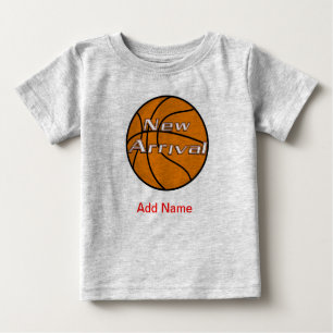 Neugeborene Kleidung Custom American BAsketball On Baby T-shirt