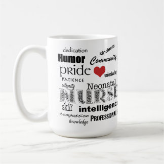 Neugeborene Krankenschwester Stolz-Attribute+Rotes Kaffeetasse