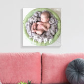 Neugeborene Liebe Foto Bild Personalisiert Name Leinwanddruck (Insitu (Wohnzimmer))