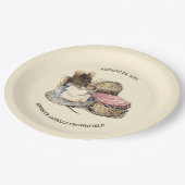 Neugeborene Maus und MutterBaby-Dusche Pappteller (Schrägansicht)