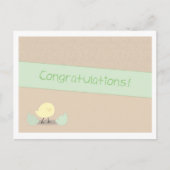 Neugeborene Neuankömmlinge, Glückwunschkarte Postkarte (Vorderseite)