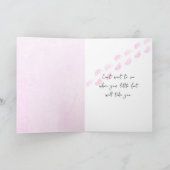 Neugeborene Polka Dot Baby Footprints Karte (Innenseite)
