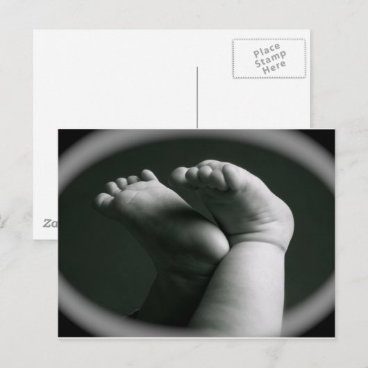 Neugeborene Postkarte (Vorne/Hinten)