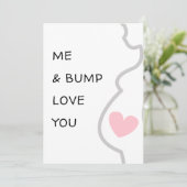 Neugeborene/Schwangerschaft Liebe Sie niedlich Karte (Stehend Vorderseite)