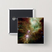 Neugeborene Sterne im Weihnachtsbaum-Cluster Button (Vorne & Hinten)