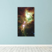 Neugeborene Sterne im Weihnachtsbaum-Cluster Leinwanddruck (Insitu (Holzboden))