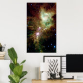 Neugeborene Sterne im Weihnachtsbaum-Cluster Poster (Heimbüro)