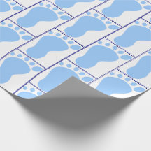 Neugeborener Baby Boy Blue Foot Eindruck