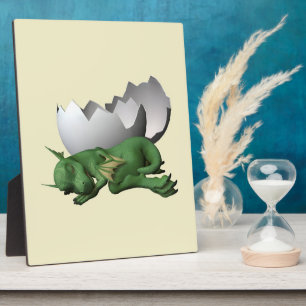 Neugeborener Drache Fotoplatte