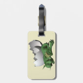 Neugeborener Drache Gepäckanhänger (Rückseite vertikal)