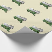 Neugeborener Drache Geschenkpapier (Ecke)