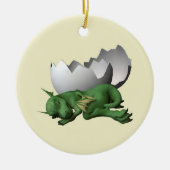 Neugeborener Drache Keramik Ornament (Vorne)
