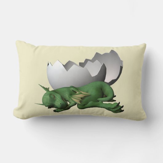 Neugeborener Drache Lendenkissen (Vorderseite)