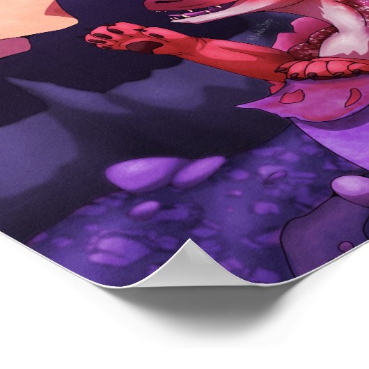 Neugeborener Drache Poster (Ecke)